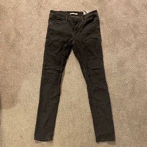 Levi gray skinny jeans